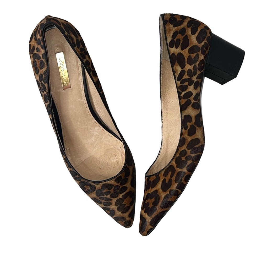 Louise et Cie Ponyhair Animal Print Pumps Size 10B